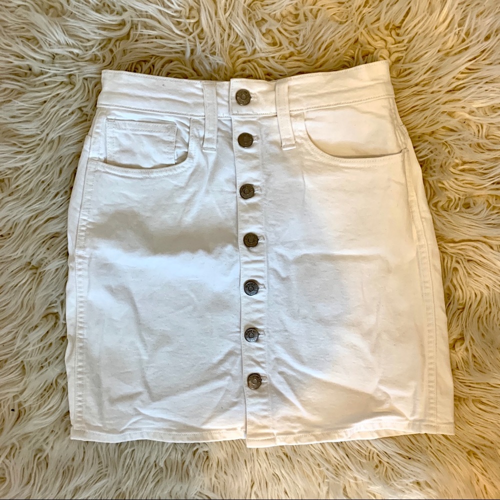 Madewell denim pencil skirt